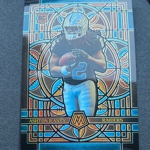 Ashton Jeanty oversized stained glass 2025 rookie card